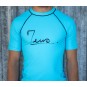T-shirt lycra bleu