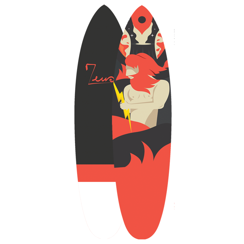 Surfboard 7'2 Volcano